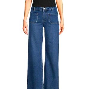 GIANNI BINI GB Wide Leg Denim Jeans NEW with Tags Junior Size 5 Dillards